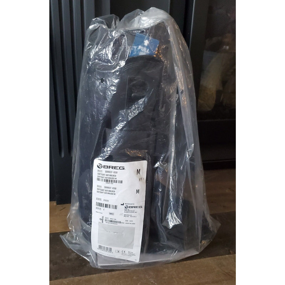 Breg Softgaint Air Walker Adult Medium Black New Boot & Instructions #100617-030 - Picture 1 of 5
